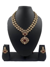 Aliza Victorian Polki Layered Necklace Set For Women By Gehna Shop Victorian Necklace Sets